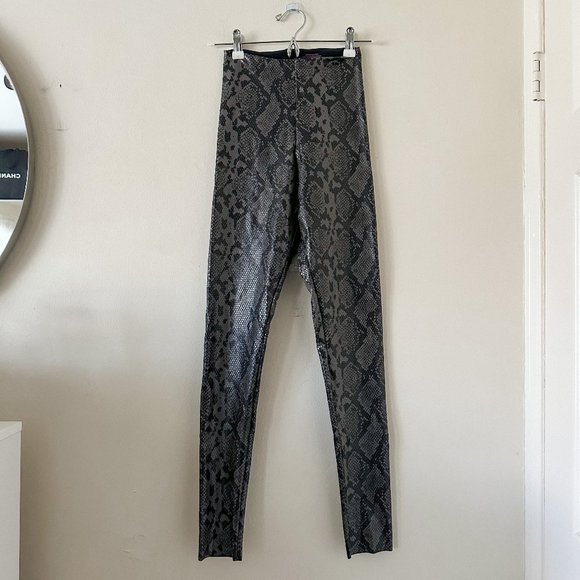 Commando Reptile Embossed Faux Leather Leggings Size Small - Picture 2 of 7